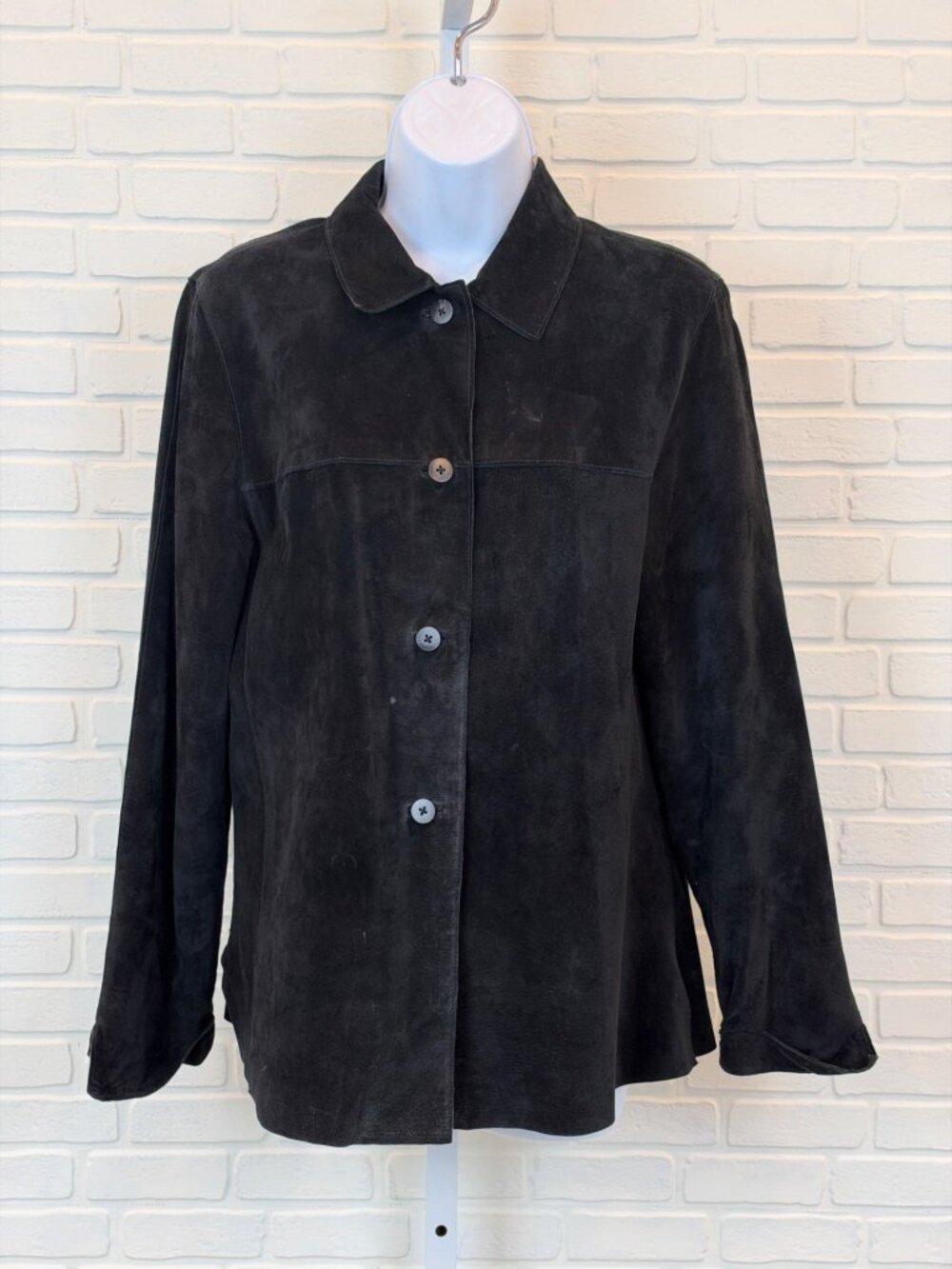 Vintage Valerie Stevens Silky Suede Western Jacket Black Medium